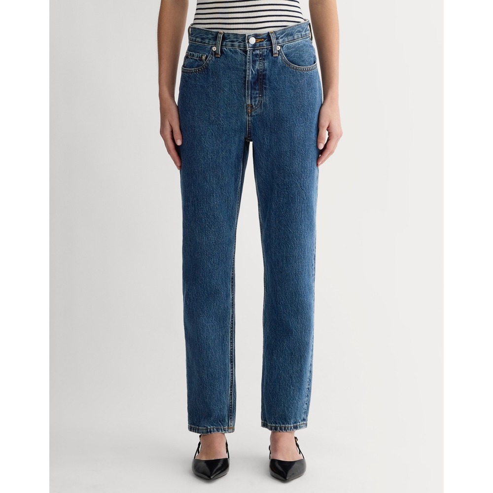 Everlane 90s Cheeky Jean Organic Cotton High Rise Deep Atlantic Denim‎ Blue 26